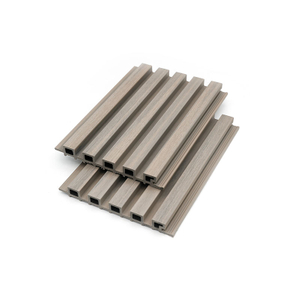 Painel de revestimento de parede exterior ecológico de fácil instalação WPC Painel de parede composto de plástico de madeira