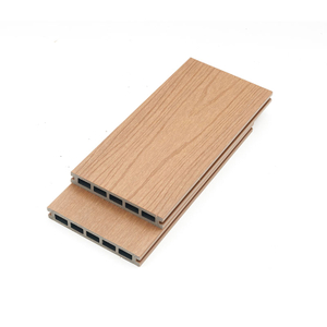 Decking composto de madeira e pl&aacute;stico anti-envelhecimento, resistente a arranh&otilde;es ao ar livre WPC