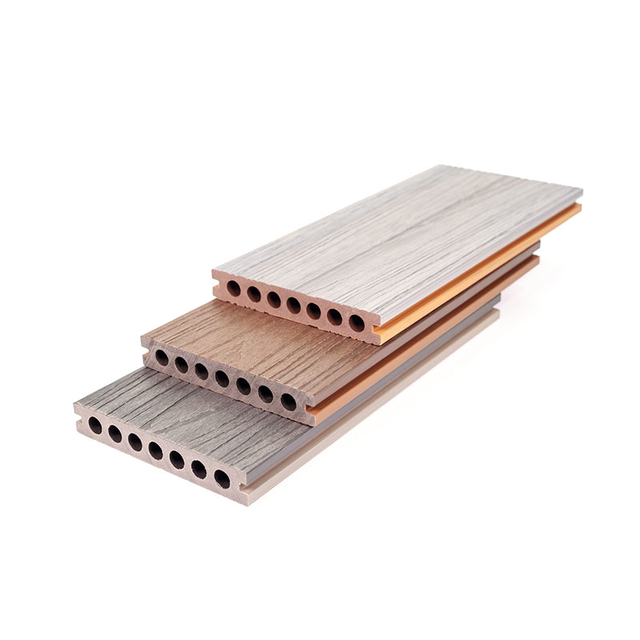 &Agrave; prova de &aacute;gua anti-derrapante retardante de fogo de f&aacute;brica por grosso de madeira em deck composto de pl&aacute;stico WPC para piscina de parque de jardim